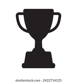 Trophy icon. Trophy cup, winner cup, victory cup vector icon. Reward symbol sign for web and mobile.