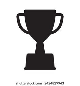 Trophy icon. Trophy cup, winner cup, victory cup vector icon. Reward symbol sign for web and mobile.