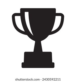 Trophy icon. Trophy cup, winner cup, victory cup vector icon. Reward symbol sign for web and mobile.