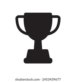 Trophy icon. Trophy cup, winner cup, victory cup icon. Reward symbol sign for web and mobile.