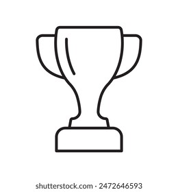 Trophy icon. Trophy cup, winner cup, victory cup icon. Reward symbol sign for web and mobile.