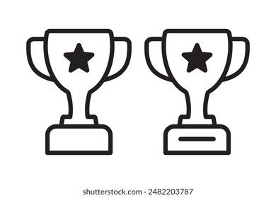 Icono de trofeo. Copa de trofeos, copa de ganador, icono de copa de victoria. Signo de símbolo de recompensa para Web y móvil.