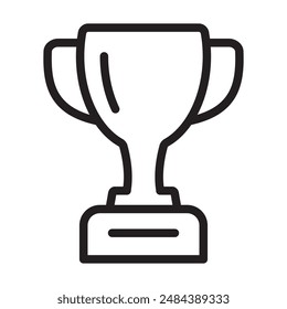 Trophy icon. Trophy cup, winner cup, victory cup icon. Reward symbol sign for web and mobile.