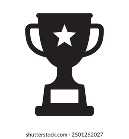 Trophy icon. Trophy cup, winner cup, victory cup icon. Reward symbol sign for web and mobile.