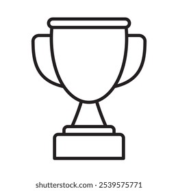 Ícone do troféu. Taça do troféu, taça do vencedor, ícone da taça da vitória. Sinal de símbolo de recompensa para web e celular.