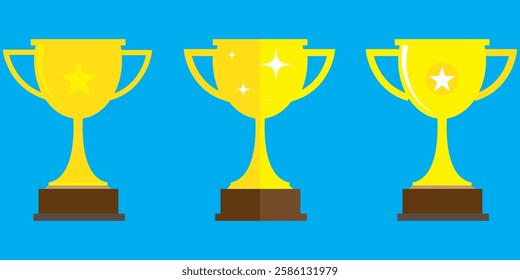 Trophy icon. Trophy cup, winner cup, victory cup icon. Reward symbol sign for web and mobile.