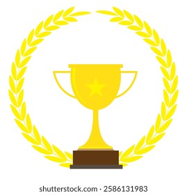 Trophy icon. Trophy cup, winner cup, victory cup icon. Reward symbol sign for web and mobile.