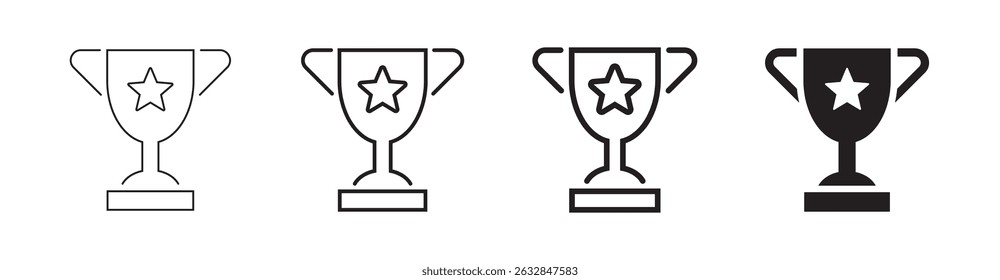 Trophy icon. Trophy cup, winner cup, victory cup icon. Reward symbol sign for web and mobile