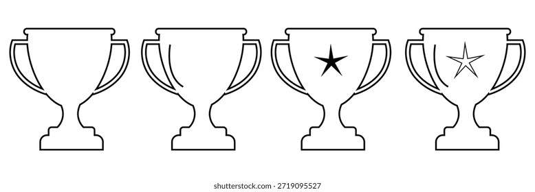 Trophy icon. Trophy cup, winner cup, victory cup icon. Reward symbol sign for web and mobile eps 10