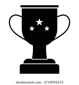 Ícone do troféu. Taça do troféu, taça do vencedor, ícone da taça da vitória. Sinal de símbolo de recompensa para eps 10 móvel e da Web