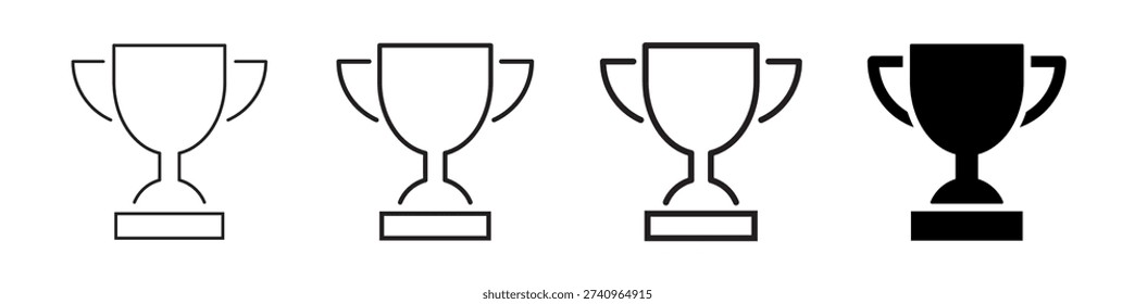 Trophy icon. Trophy cup, winner cup, victory cup icon. Reward symbol sign for web and mobile.