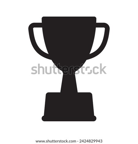 Trophy icon. Trophy cup, winner cup, victory cup vector icon. Reward symbol sign for web and mobile.