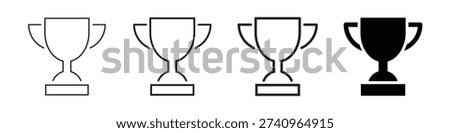 Trophy icon. Trophy cup, winner cup, victory cup icon. Reward symbol sign for web and mobile.