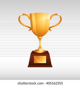 trophy icon design 