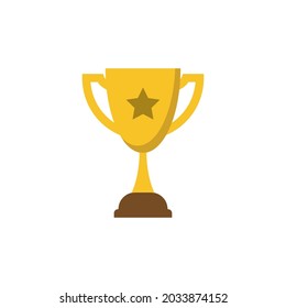Plantilla de ilustración de diseño de icono de trofeo