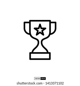 Trophy icon, design inspiration vector template for web design or mobile app