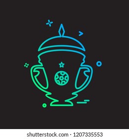 Trophy icon design vector