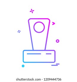 Trophy icon design vector