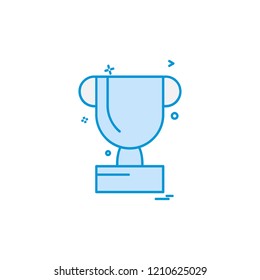 Trophy icon design vector