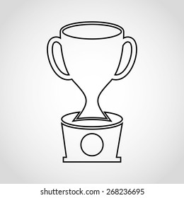 trophy icon design, vector illustration eps10 graphic 