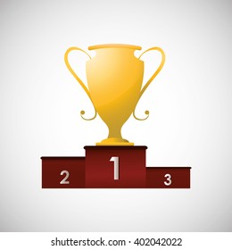 trophy icon design , vector illustration