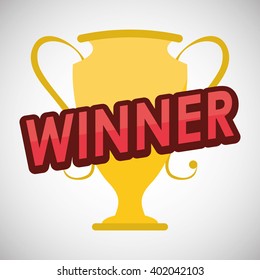 trophy icon design , vector illustration
