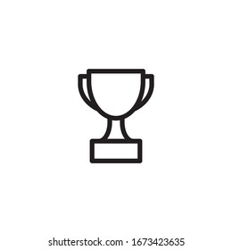 Trophy icon design vector template