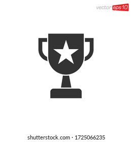 Trophy Icon Design Vector Template