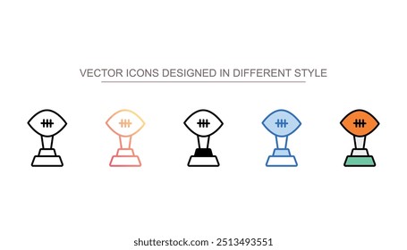 Trophy icon design with white background stock illustration