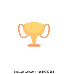 Trophy icon design, Winner first competition success sport best leadership compete and challenge theme Vector illustration