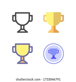 trophy Icon design for your web site design, logo, app, UI. Vector graphics illustration and editable stroke. EPS 10.
