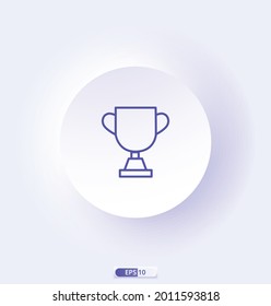 trophy icon. e-commerce icons. Сollection of web icons for online store, such as discounts, delivery, contacts, payment, app store, shopping cart.