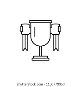 trophy icon. Element of motor sport icon for mobile concept and web apps. Thin line trophy icon can be used for web and mobile