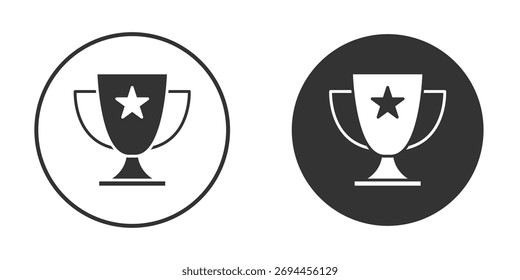 Ícone do troféu. sinal plano preenchido para conceito móvel. Gráficos vetoriais