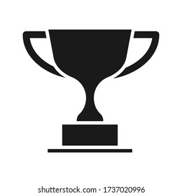 Trophy Icon - Die erste Gewinnerin Vektorgrafik. Farbeditierbare, auf leerem Hintergrund isoliert