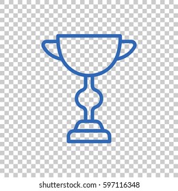  Trophy icon flat.