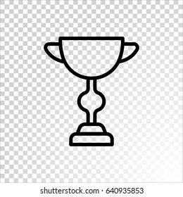  Trophy icon flat.