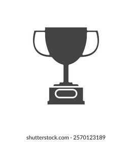 trophy icon Flat logo set collection