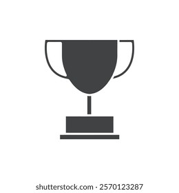 trophy icon Flat logo set collection