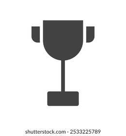 Ícone de troféu Conjunto de contornos simples plano
