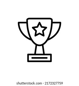 trophy icon flat style trendy stylist simple