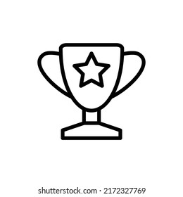 trophy icon flat style trendy stylist simple