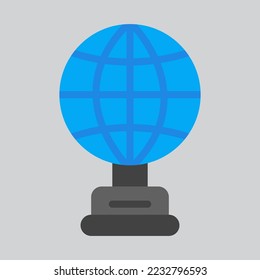 Trophy icon in flat style, use for website mobile app presentation