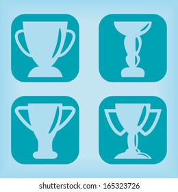Trophy icon - four variations