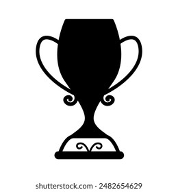 Icono de trofeo en estilo glifo