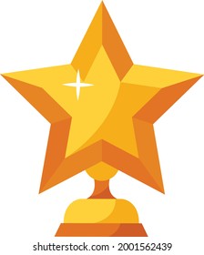 Trophy icon with gold star theme. Full editable in vector format include EPS10