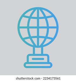 Trophy icon in gradient style, use for website mobile app presentation