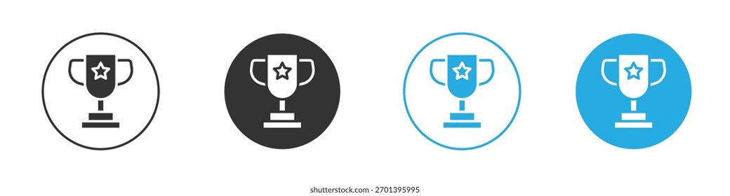 Trophy icon. Graphic icon design template