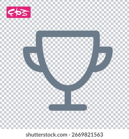 Icono de trofeo, icono de honor, icono de competición, formato EPS Vector icono archivo de ilustración