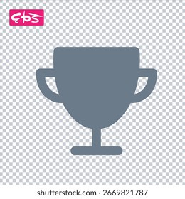 Icono de trofeo, icono de honor, icono de competición, formato EPS Vector icono archivo de ilustración
